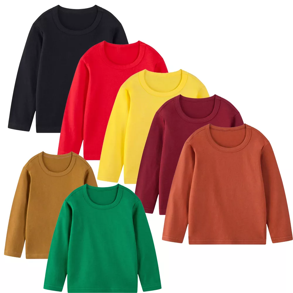 SiATEX Sourcing - Plain Cotton Children Long Sleeve T-shirt Boys Girls Casual Tshirt Baby Kids Tshirt Manufacturer in Bangladesh Plain Cotton Children Long Sleeve T-shirt Boys Girls Casual Tshirt Baby Kids Tshirt Manufacturer in Bangladesh